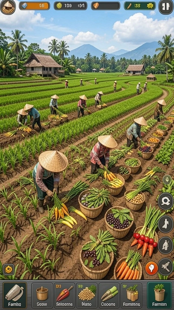 Karakter yang beragam dan dapat diupgrade sesuai dengan kemajuan.
