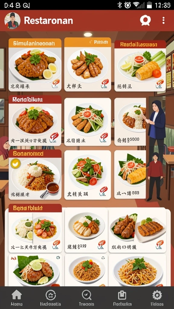 Tampilan menarik dari menu utama aplikasi CASH777.