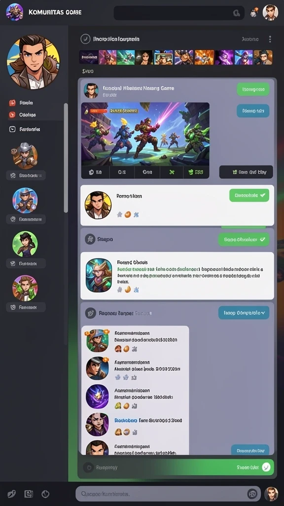 Screenshot menunjukkan antarmuka permainan yang menarik.