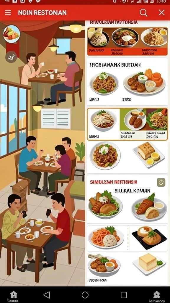 Tampilan grafis yang menawan dan penuh warna.