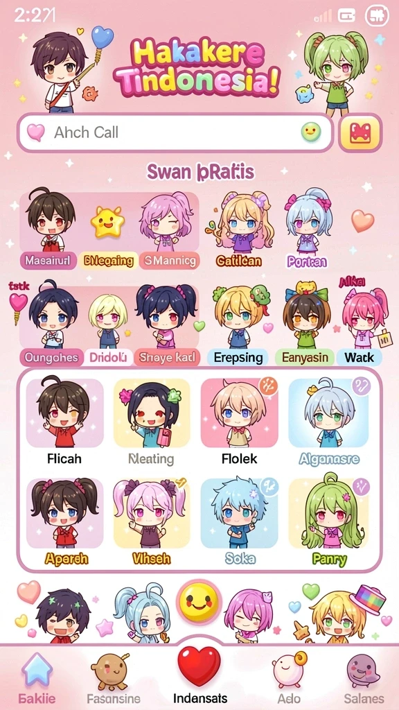 Fitur kustomisasi avatar yang mengasyikkan.