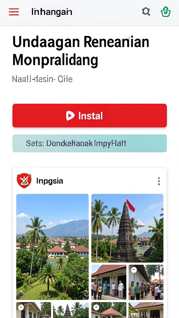 Menu permainan yang mudah dinavigasi dan nyaman.