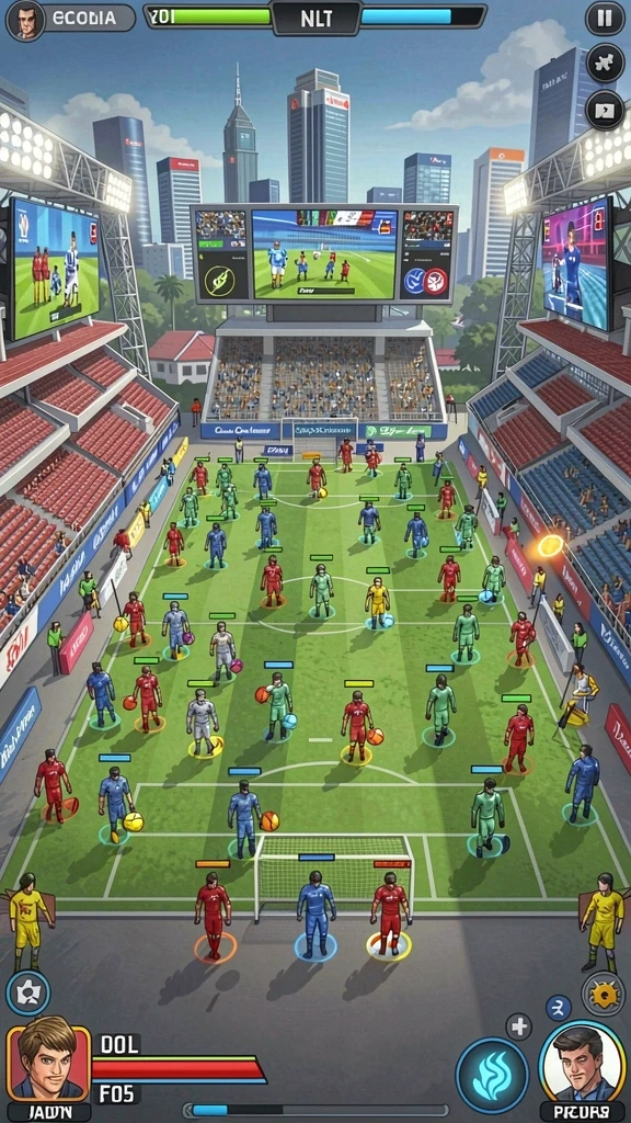 Salah satu level menantang di HOKIGAME yang penuh aksi.