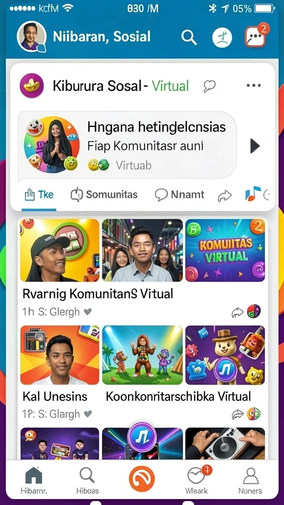 Interaksi sosial dengan pemain lain di K3K3.