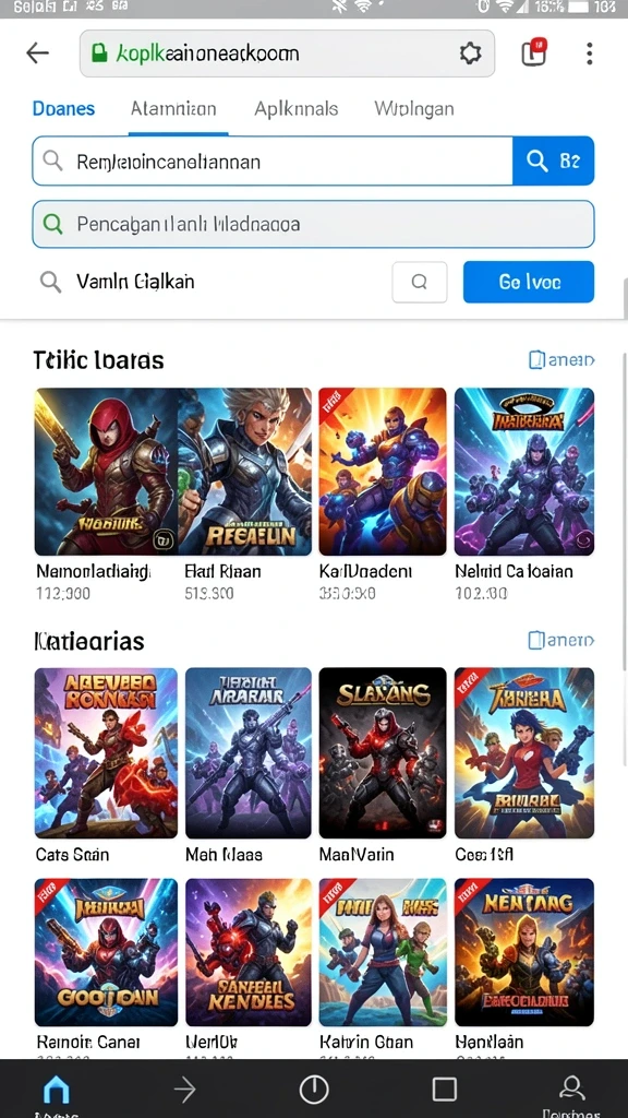 Tampilan grafik yang memukau saat bermain KAGANDAN.