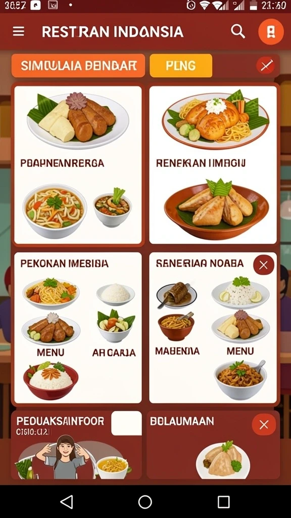 Beragam karakter lucu yang dapat dipilih oleh pemain.
