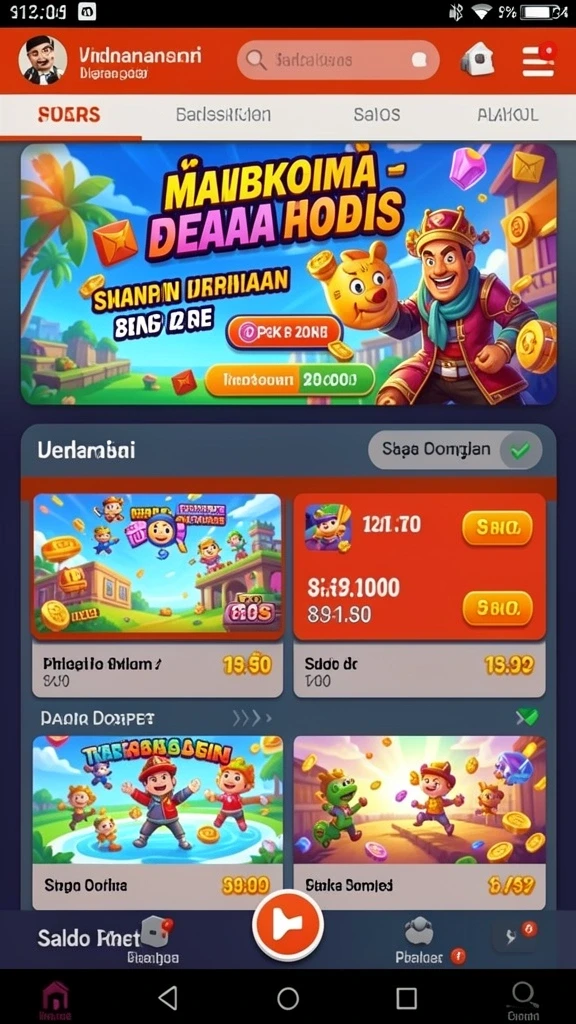 Grafis karakter yang cerah dan menarik perhatian.