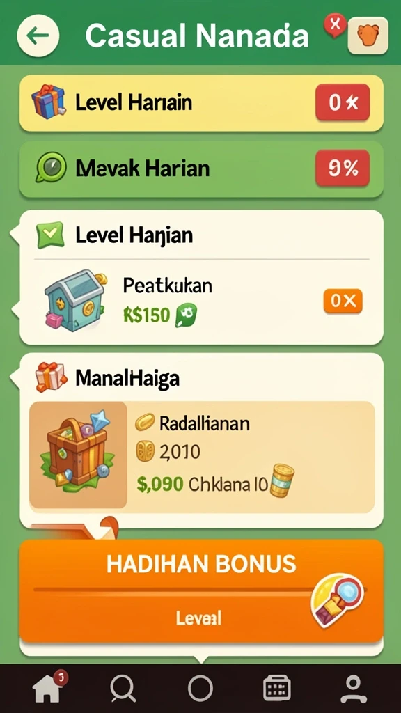 Sistem reward yang memuaskan dan bikin ketagihan.