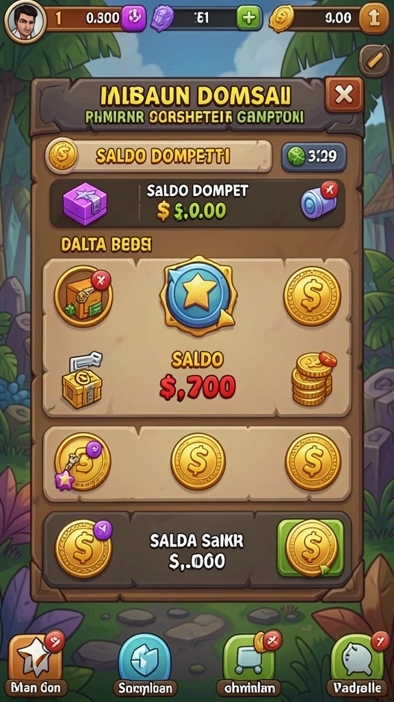 Tampilan antarmuka game yang menarik dan mudah dipahami.