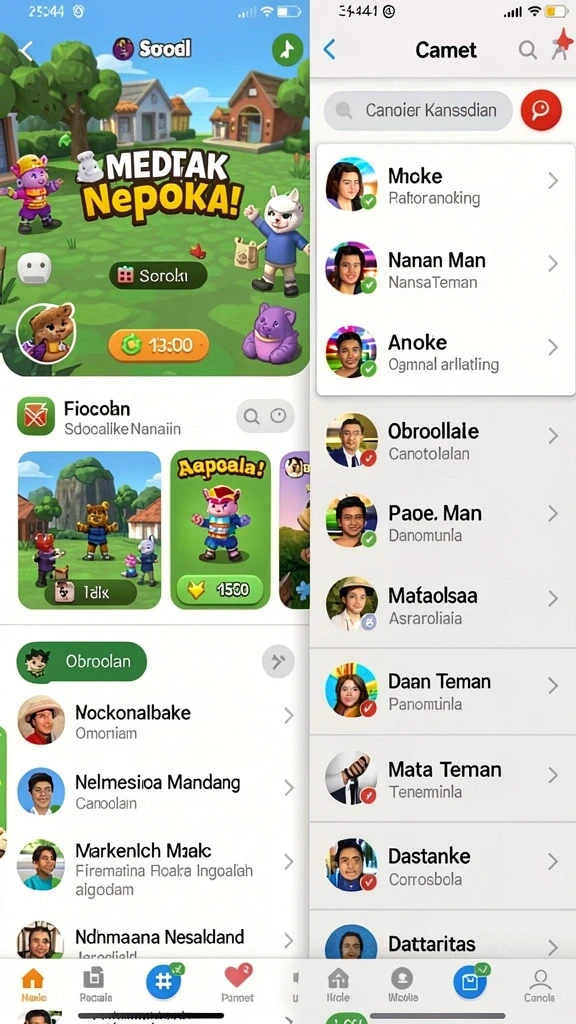 Tampilan antarmuka yang intuitif dan menarik.