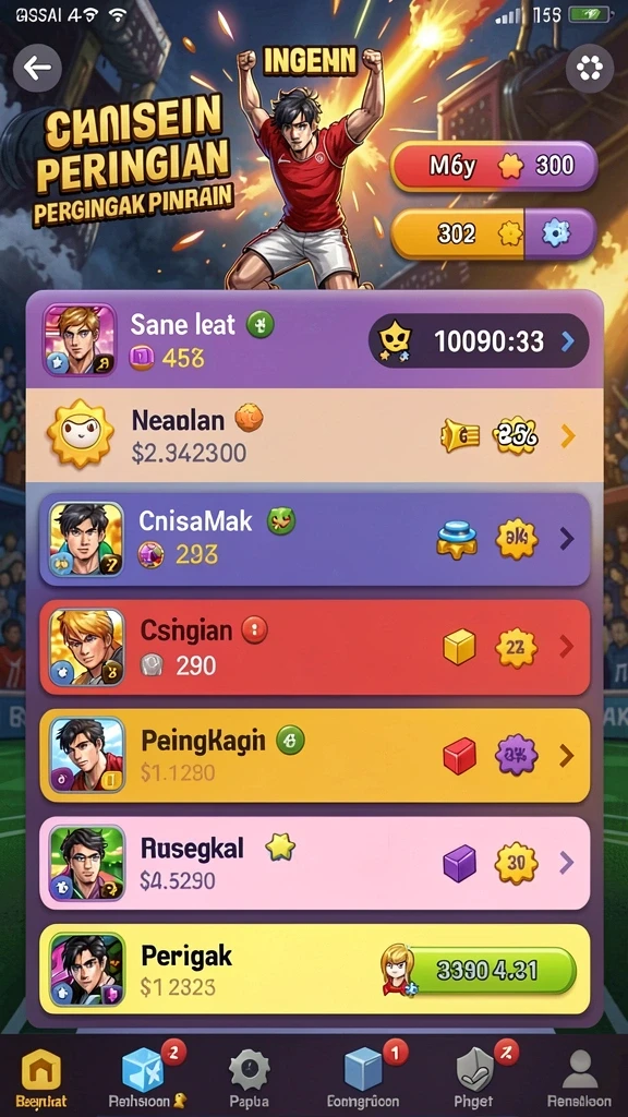 Karakter unik yang dapat dipilih oleh pemain.