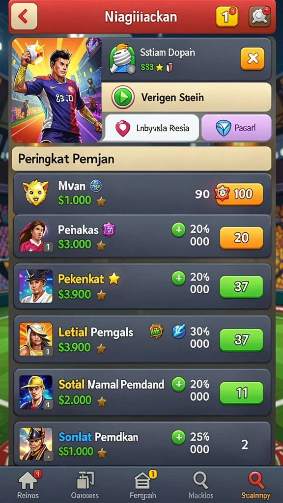 Berbagai pilihan permainan seru dan menantang.