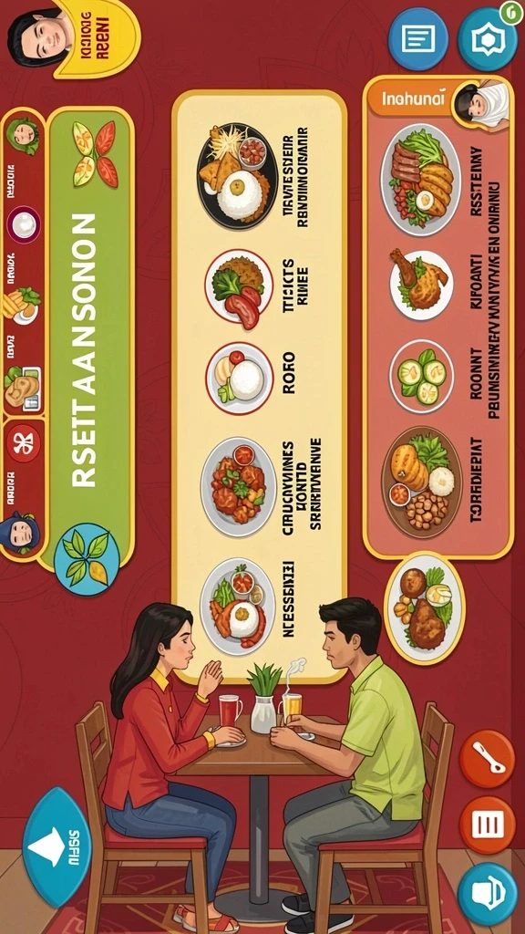 Tampilan awal permainan dengan grafis yang menarik.